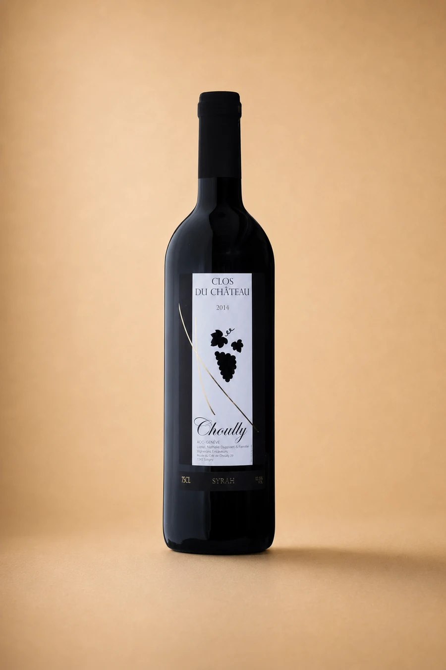 Bouteille de Syrah fût de chêne - 75 cl